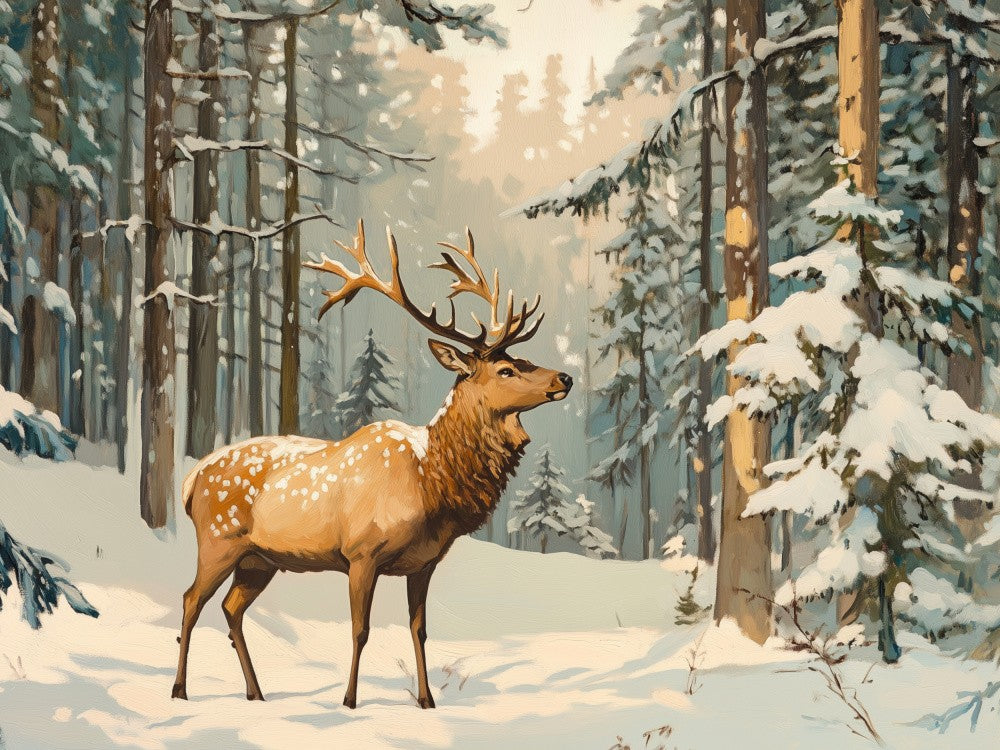 Cerf Dans les Bois