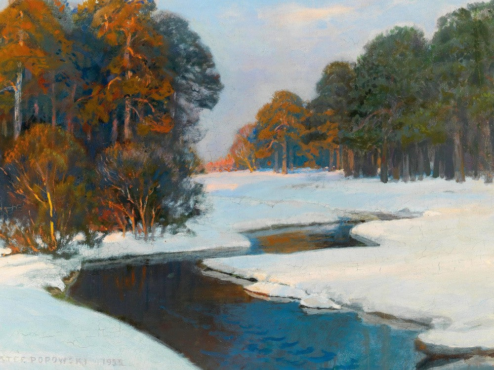 Stefan Popowski - Winter Landscape In the Evening Light
