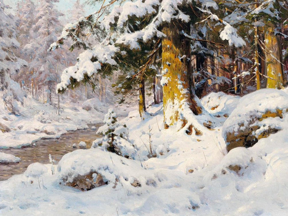 Walter Moras - Winterwald Im Sonnenlicht 1917