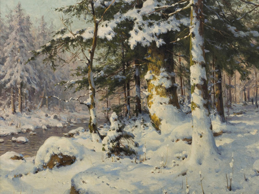 Walter Moras - Winterlandschaft Mit Bach