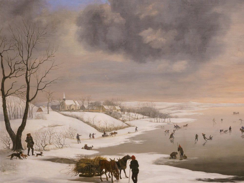 Winter Landscape With Brabrand Church