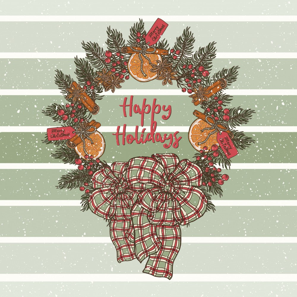 Christmas Wreath and Bow