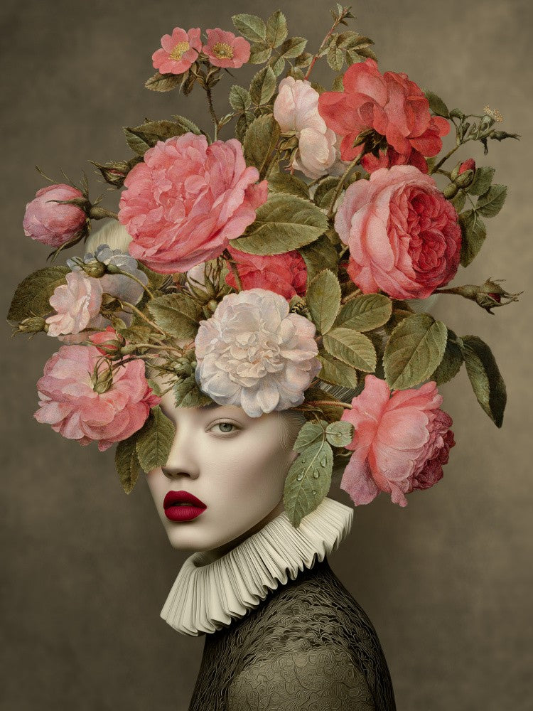 Portrait of Rose With Roses