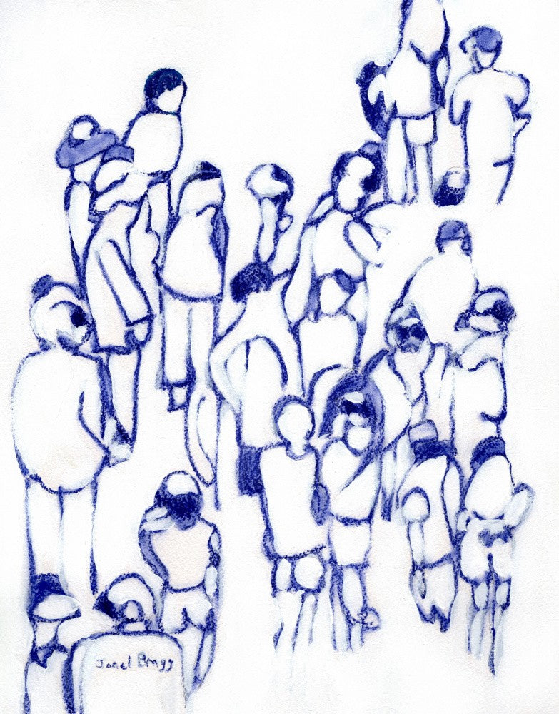 Crowd In Blue