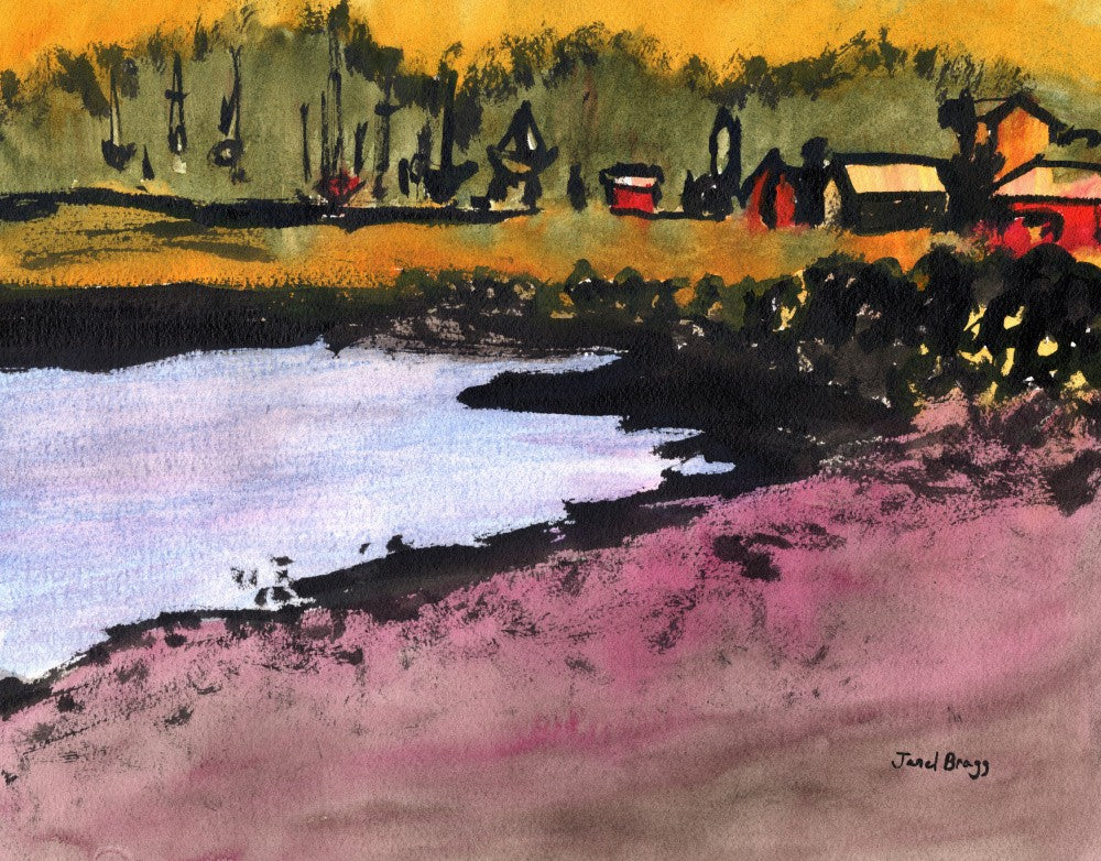 Fidalgo Bay In Ink