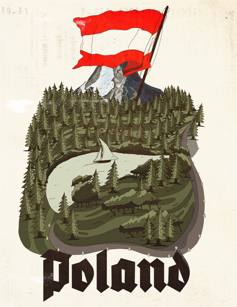 Poland Vintage Soviet Travel Postcard