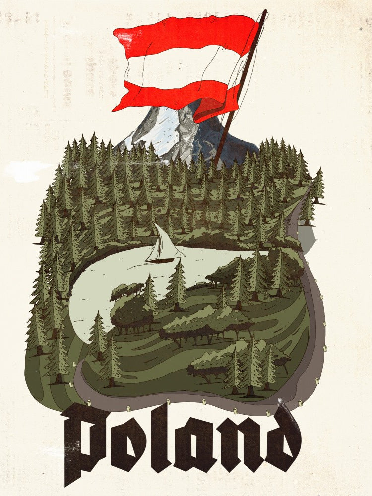 Poland Vintage Soviet Travel Postcard