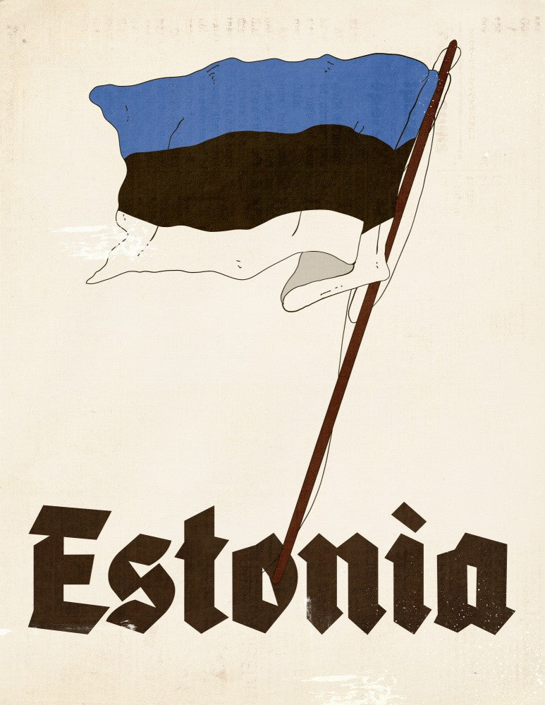 Estonia Soviet Style Travel Poster