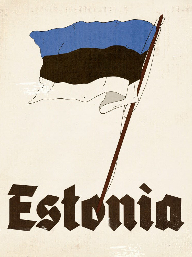 Estonia Soviet Style Travel Poster