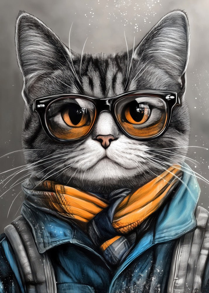 Hipster Cat 12