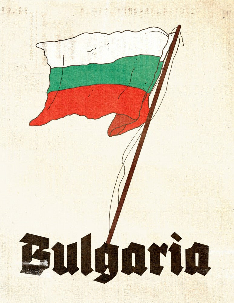 Bulgaria Retro Travel Poster