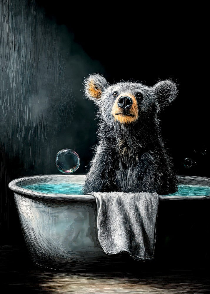 Bear In Bathtube 4
