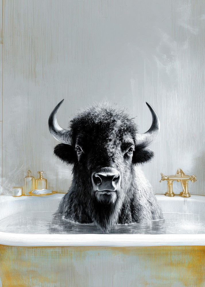 Bison In Bathtube 2