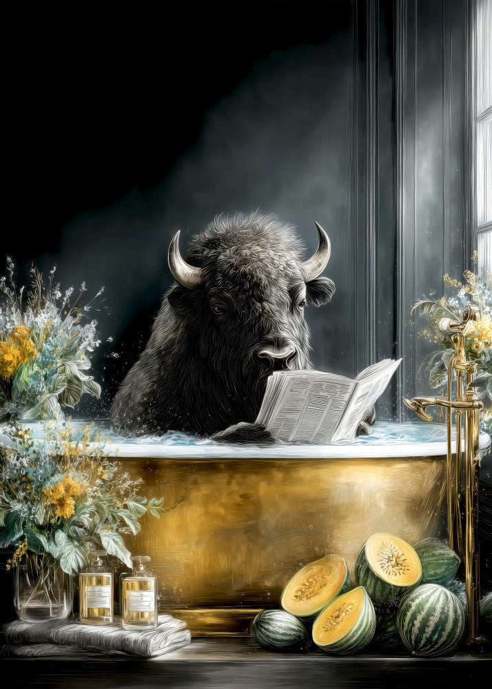 Bison In Bathtube 3