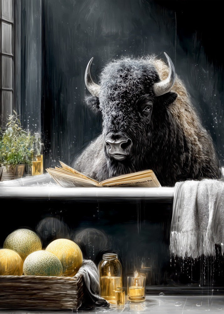 Bison In Bathtube 4