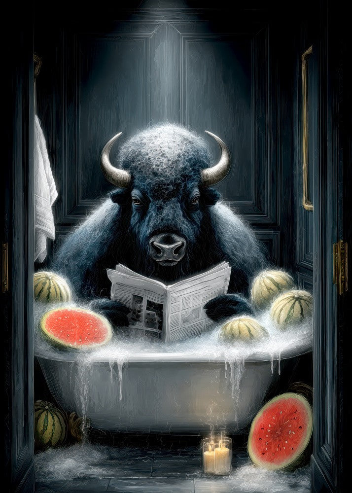 Bison In Bathtube 6