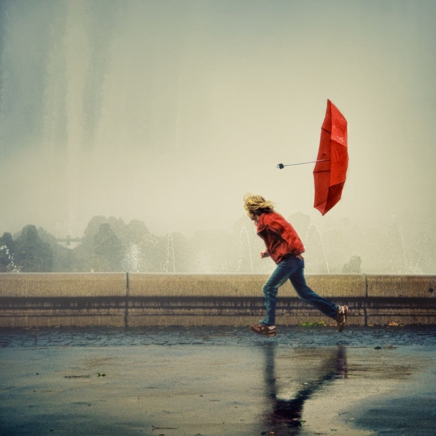 With the wind
