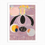 Set of 3 Hilma Af Klint Abstract Pastel Colours Classic