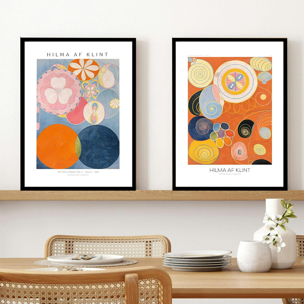 Set of 2 Hilma Af Klint Abstract Exhibition Poster