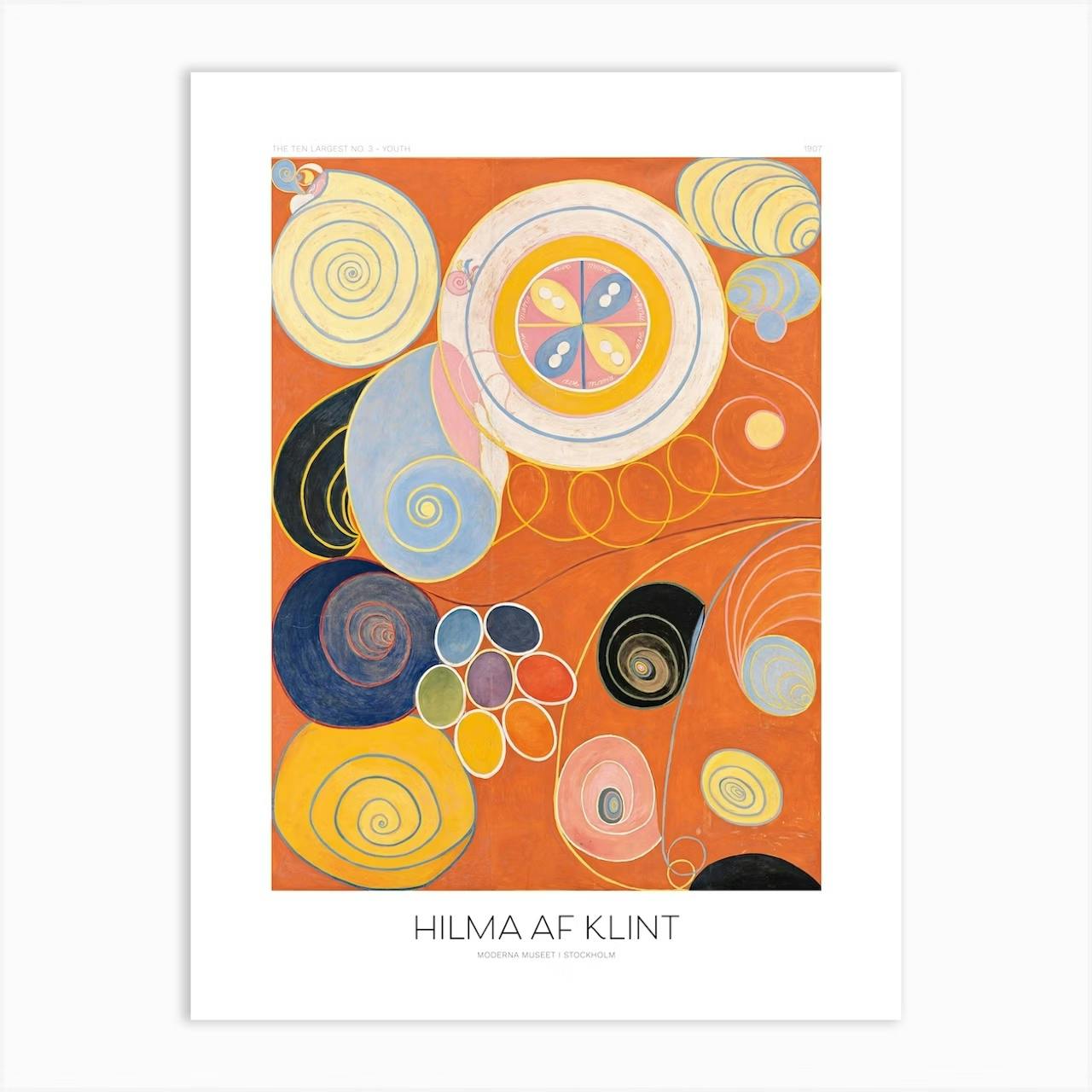 Set of 2 Hilma Af Klint Abstract Exhibition Poster