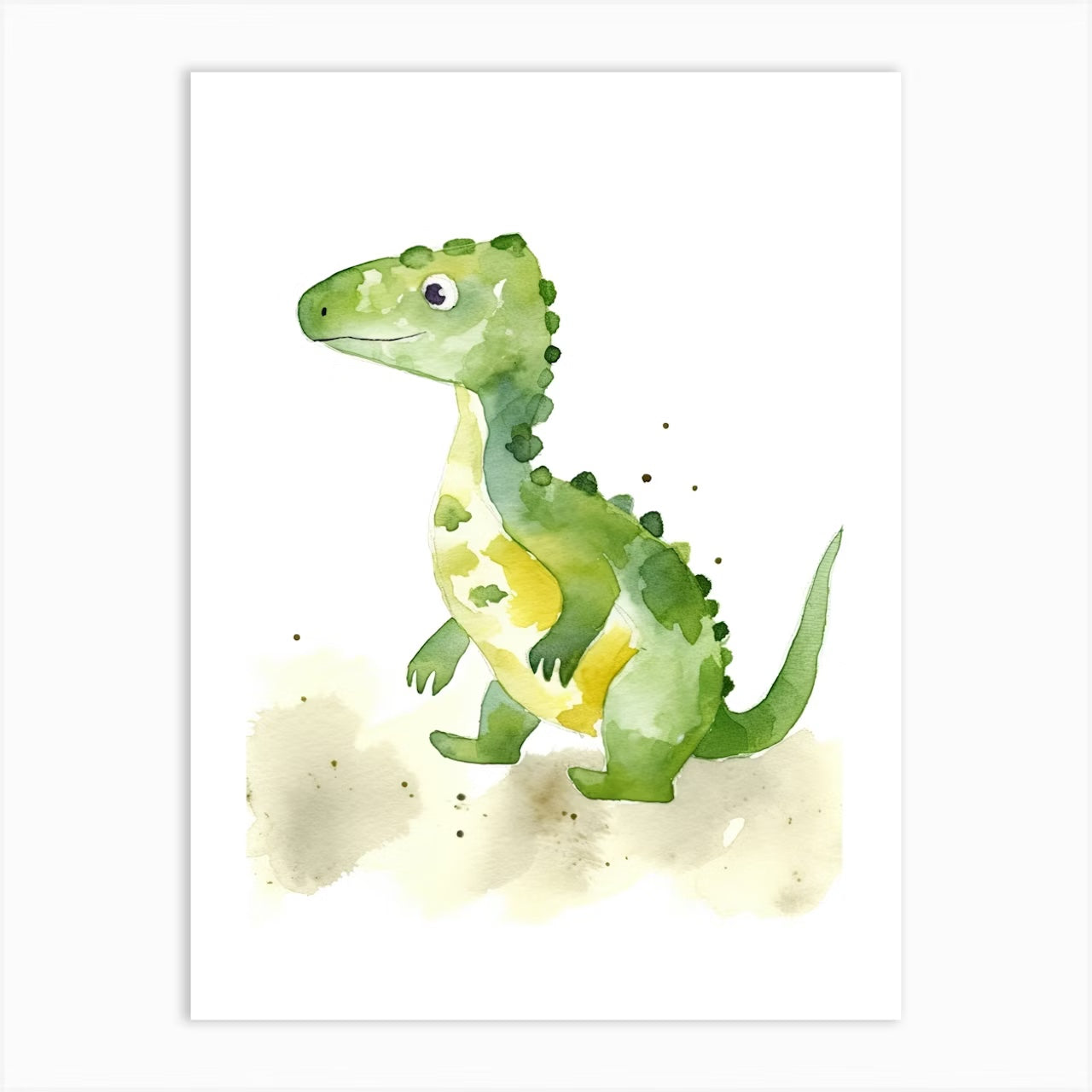 Set of 3 Dinosaurs Watercolour Kids