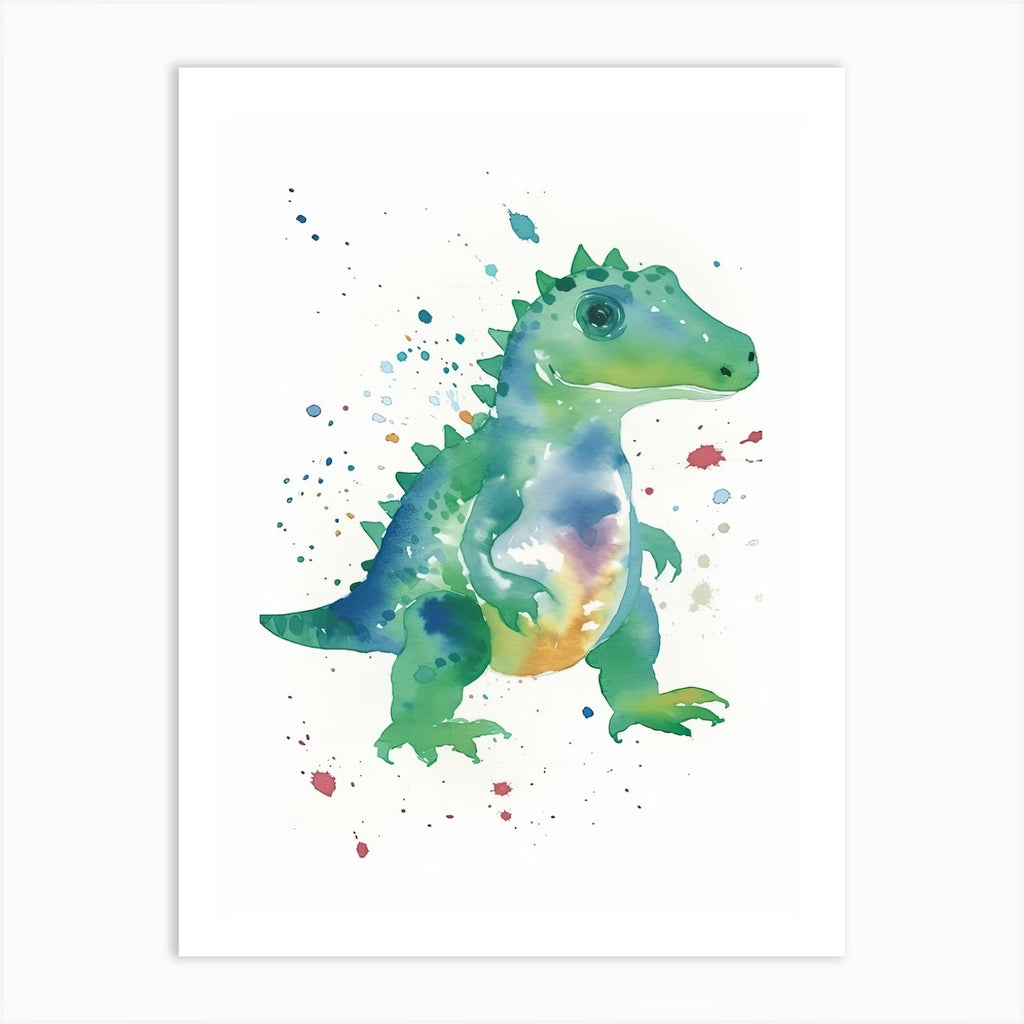Set of 3 Dinosaurs Watercolour Kids