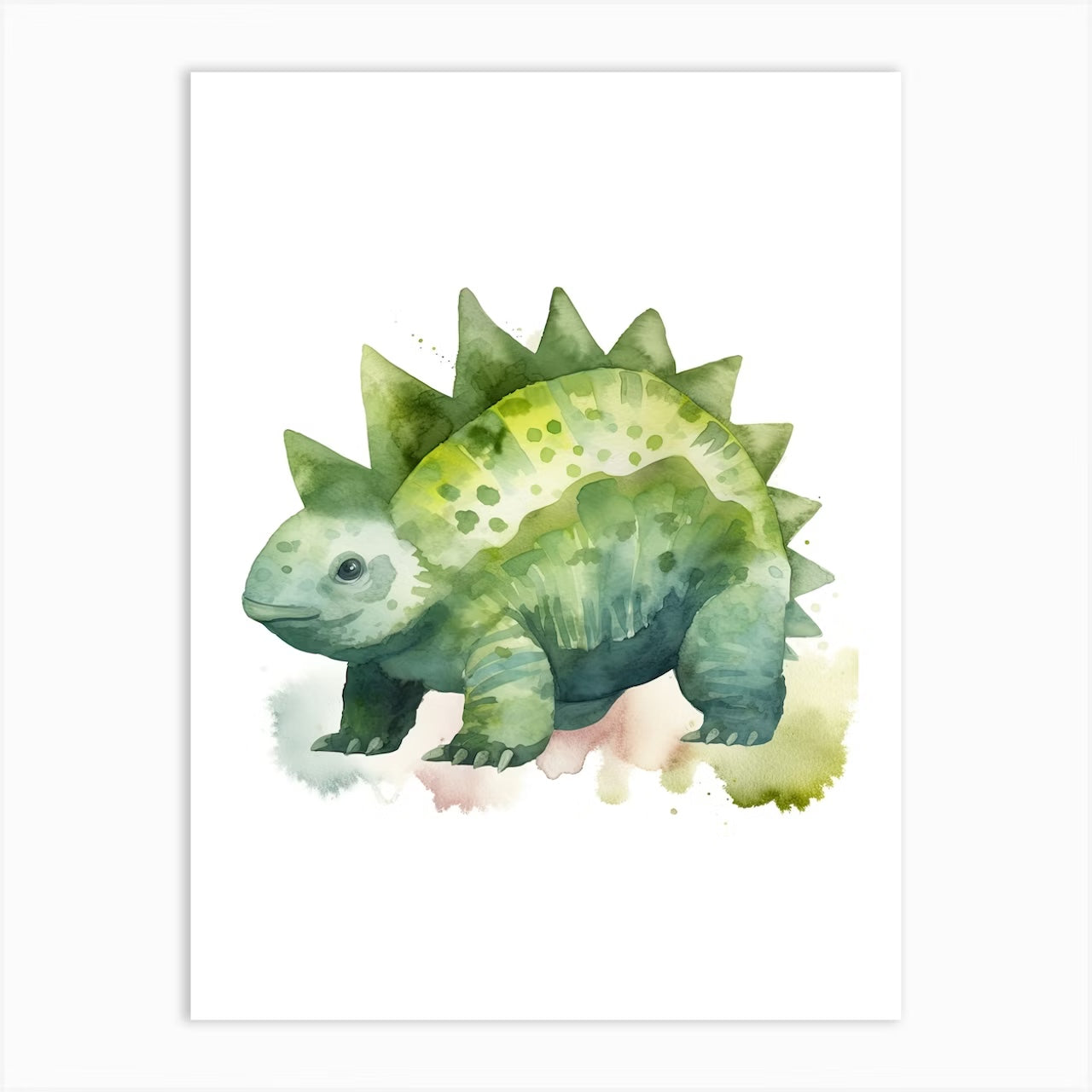 Set of 3 Dinosaurs Watercolour Kids