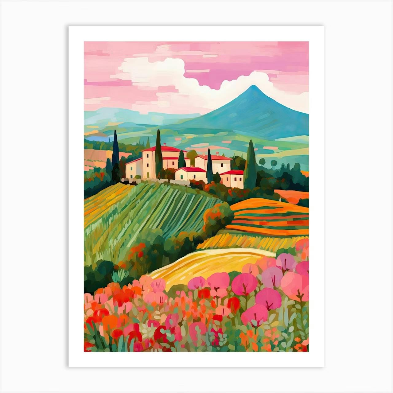 Set of 3 Travel Art Collection Colourful