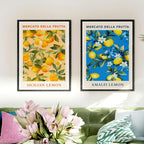 Set of 2 Italian Fruit Market Lemons