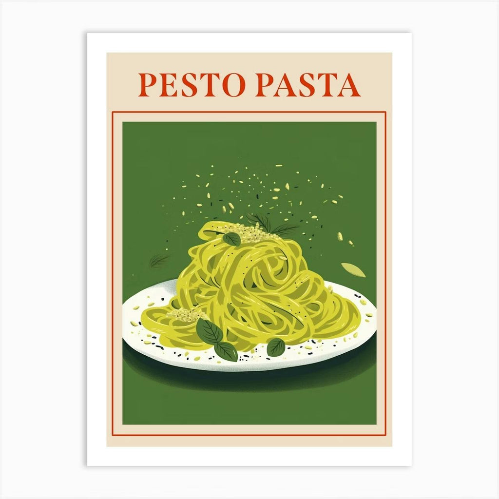 Set of 2 Italian Pasta Food Pesto Cacio e Pepe
