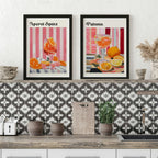 Set of 2 Italian Cocktails Paloma Aperol Spritz