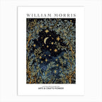 Set of 2 William Morris Moon and Stars