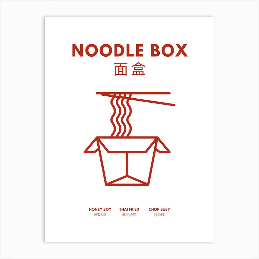 Set of 2 Ramen and Noodles Kitchen Food Art
