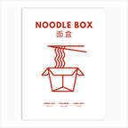 Set of 2 Ramen and Noodles Kitchen Food Art