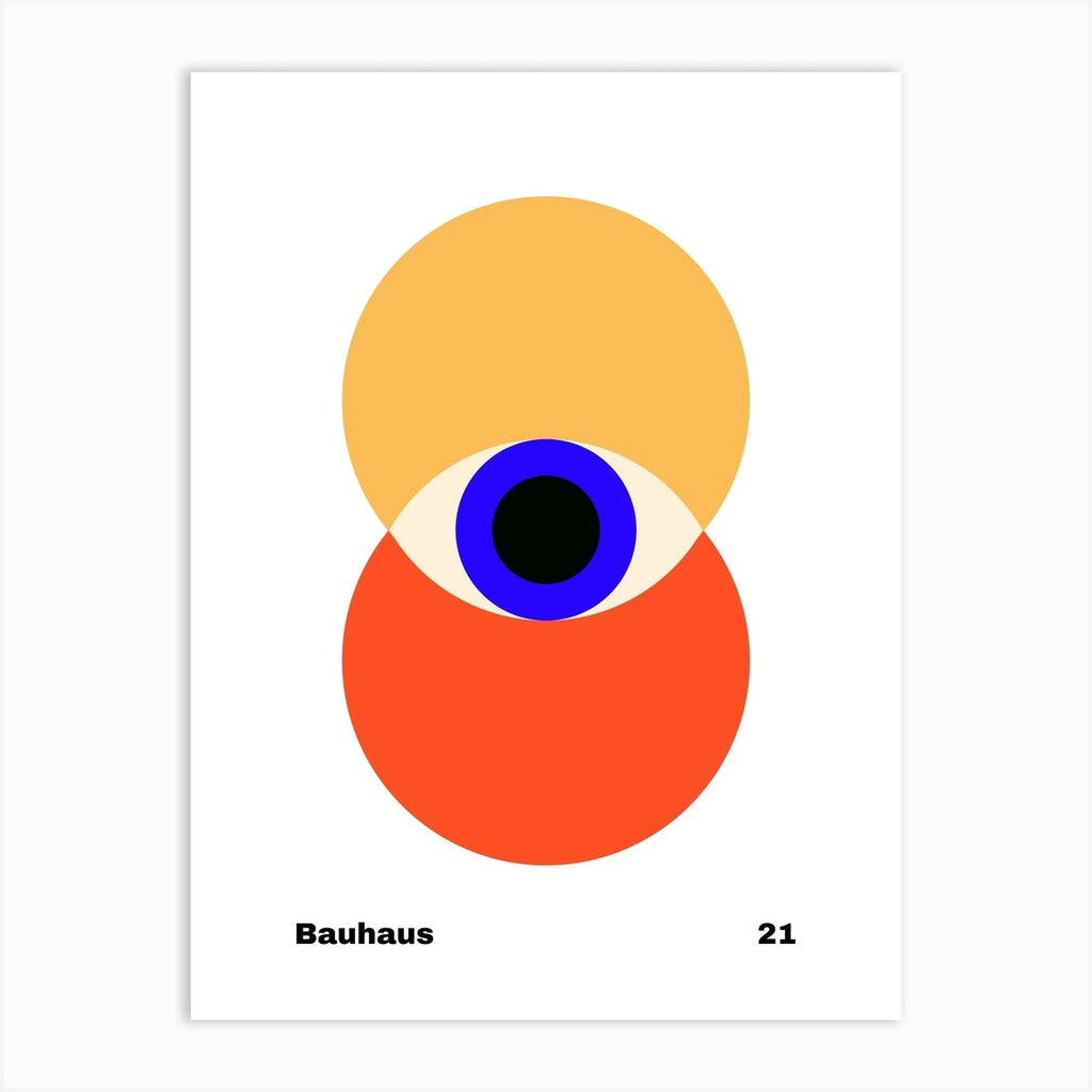 Set of 2 Bauhaus Poster Modern Abstract