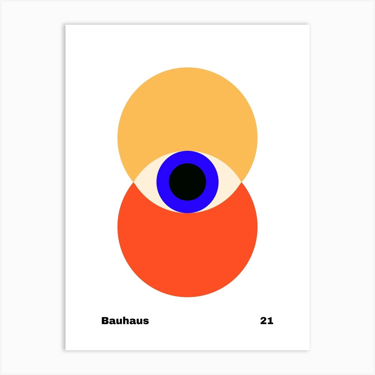Set of 2 Bauhaus Poster Modern Abstract