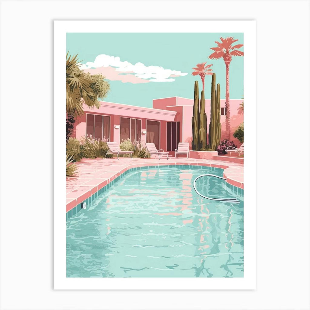 Set of 3 Travel Art Retro Kitsch Miami and Palm Springs