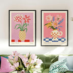 Set of 2 Spring Flower Vase Collection