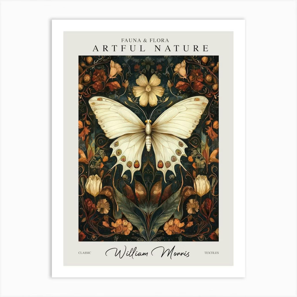Set of 3 William Morris Prints Butterflies