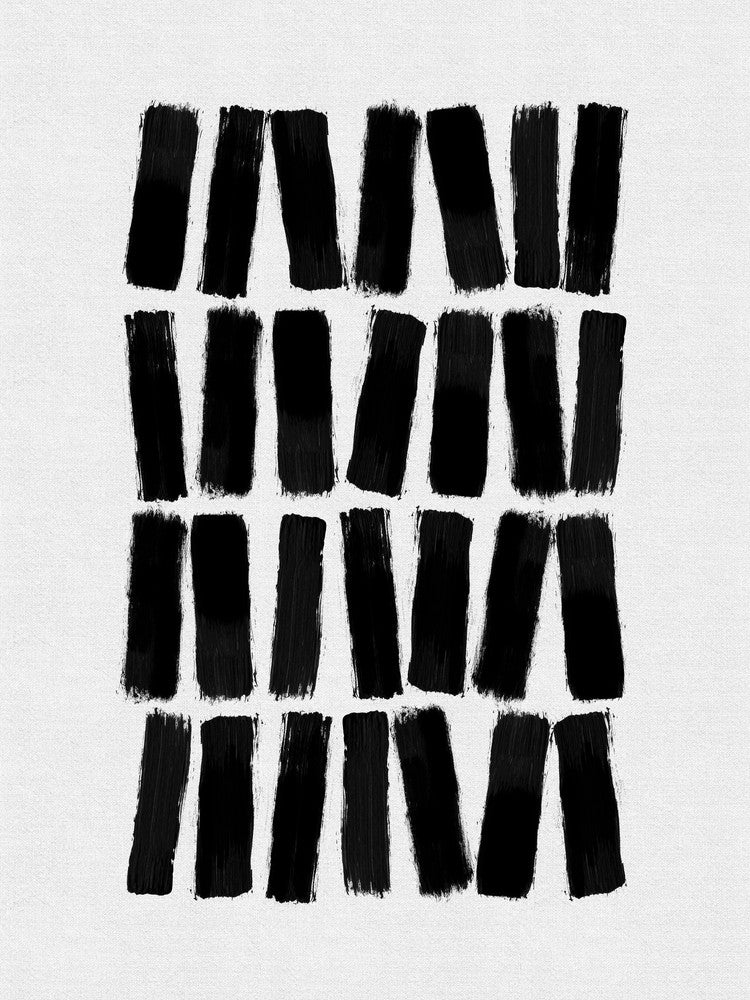 Black Brush Strokes