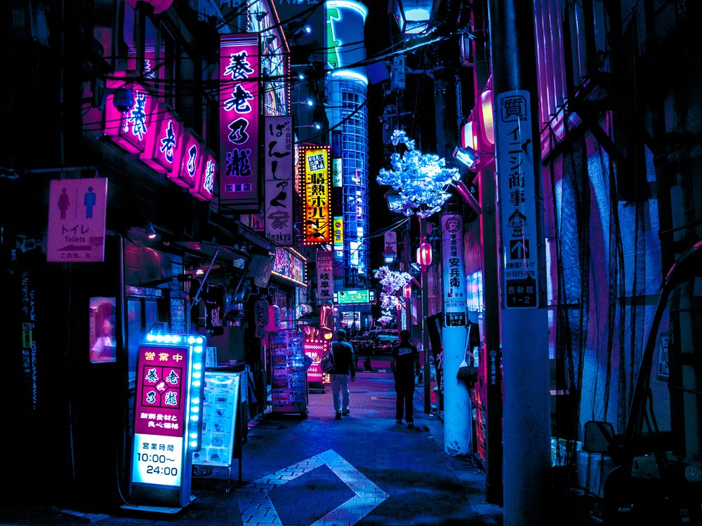 Blue Tokyo Alleys