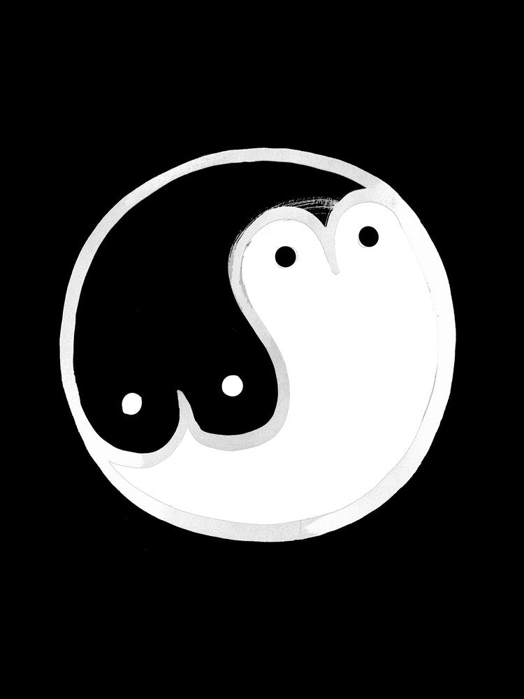 Boob Yin Yang Bw