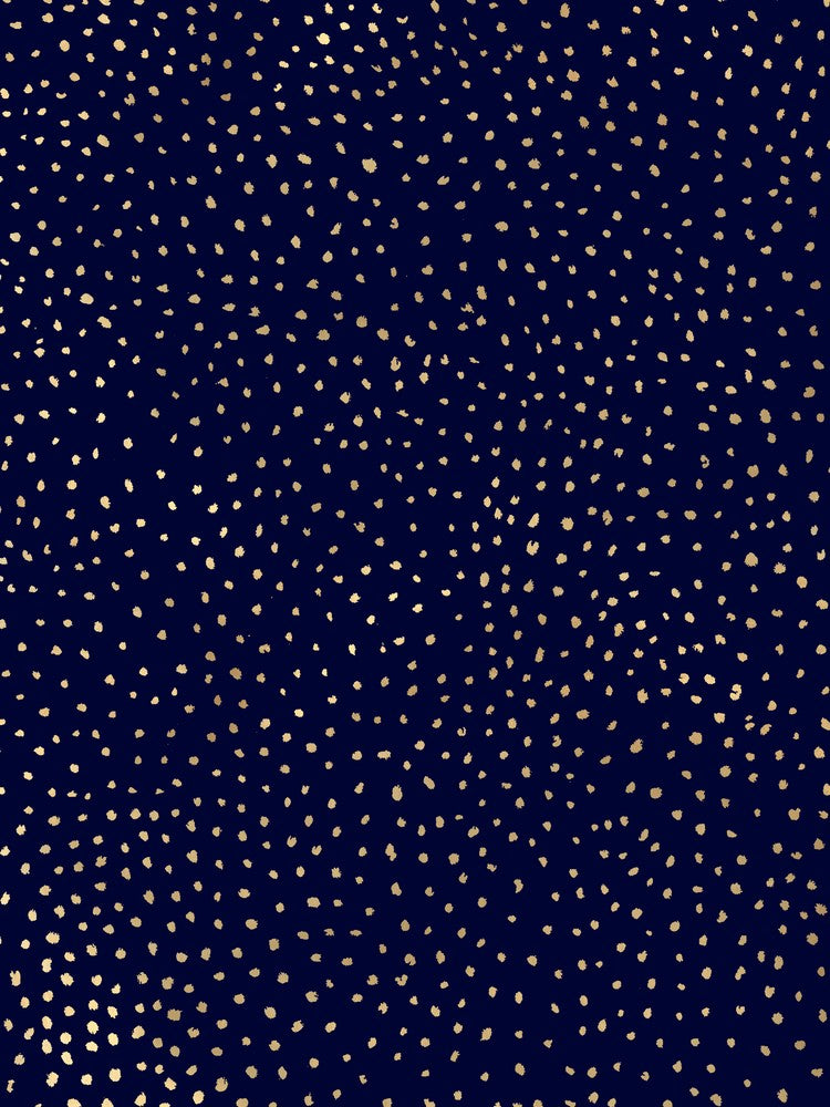 Dotted Gold And Navy