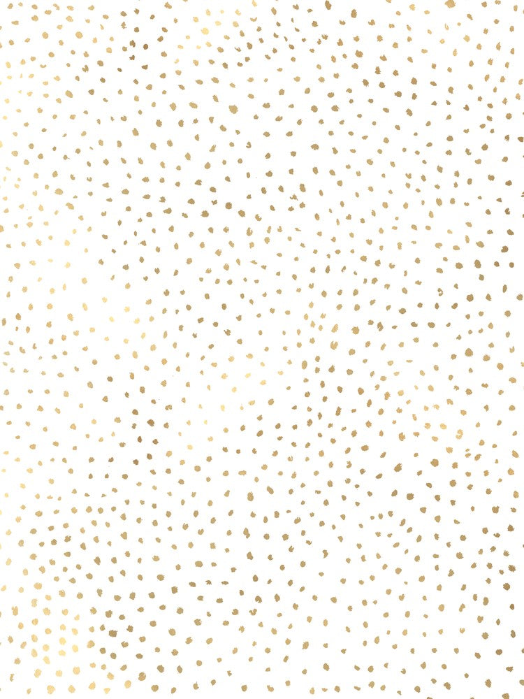 Dotted Gold And White
