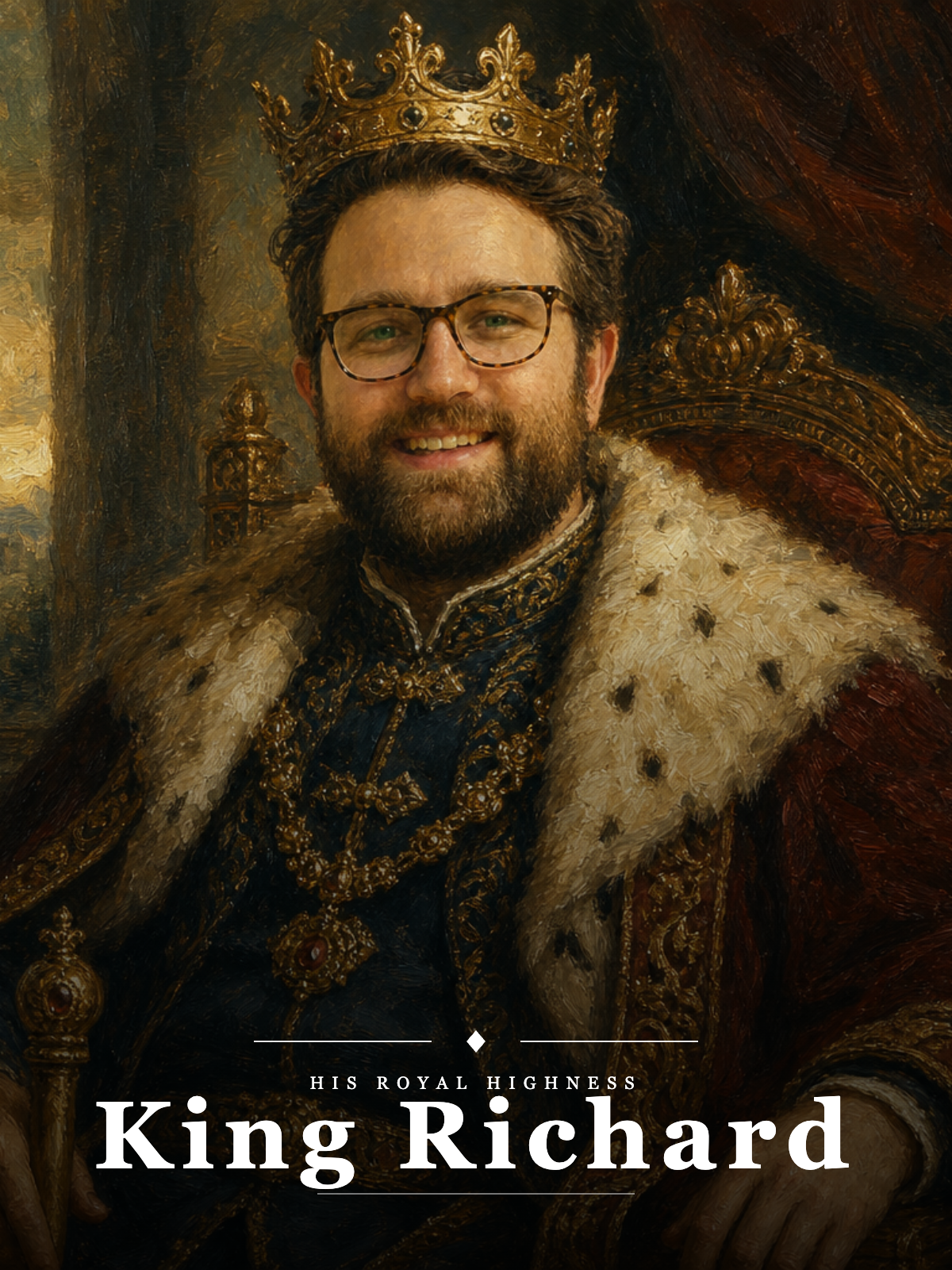 King Dad Portrait