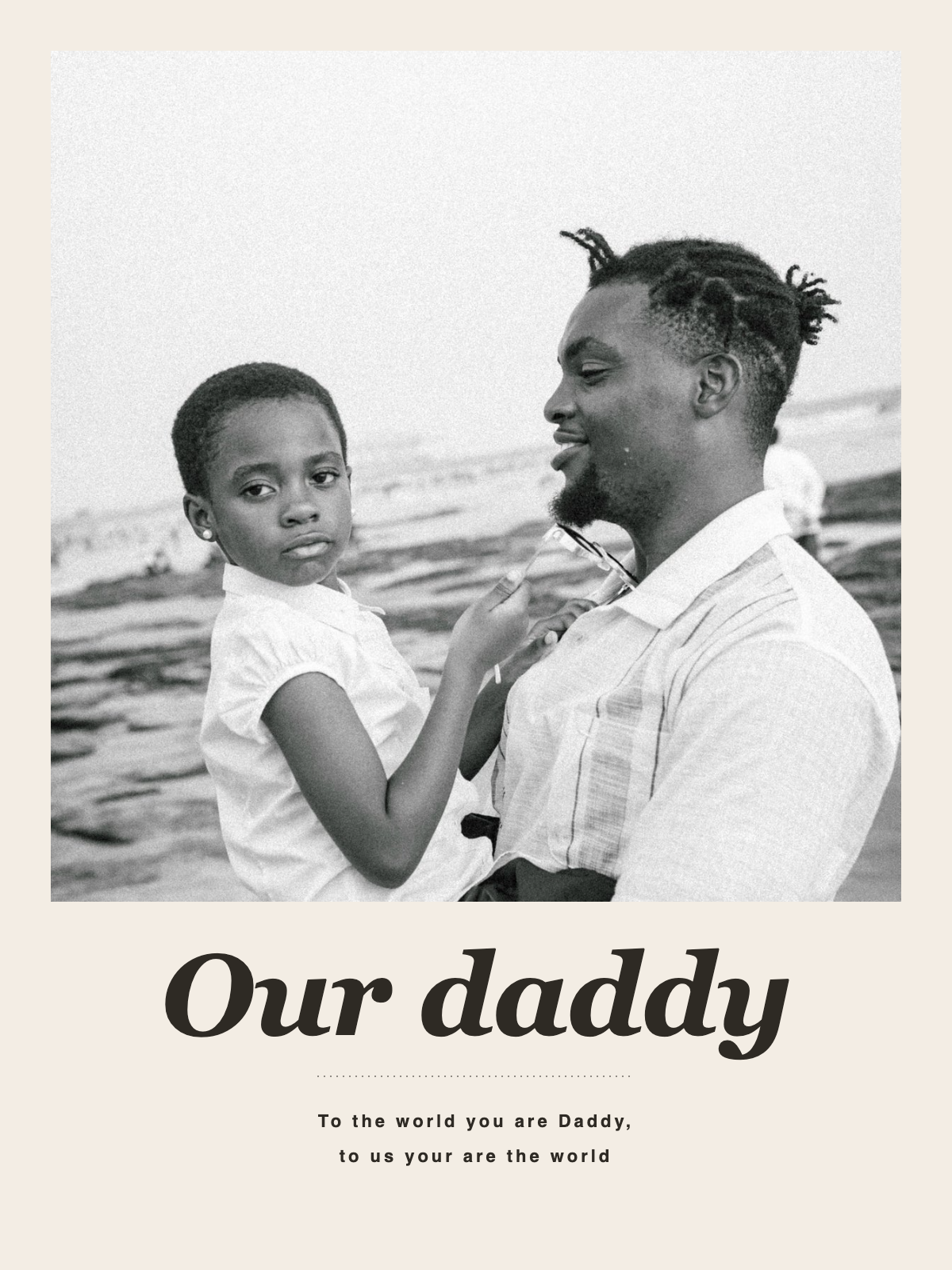 Our Daddy Polaroid