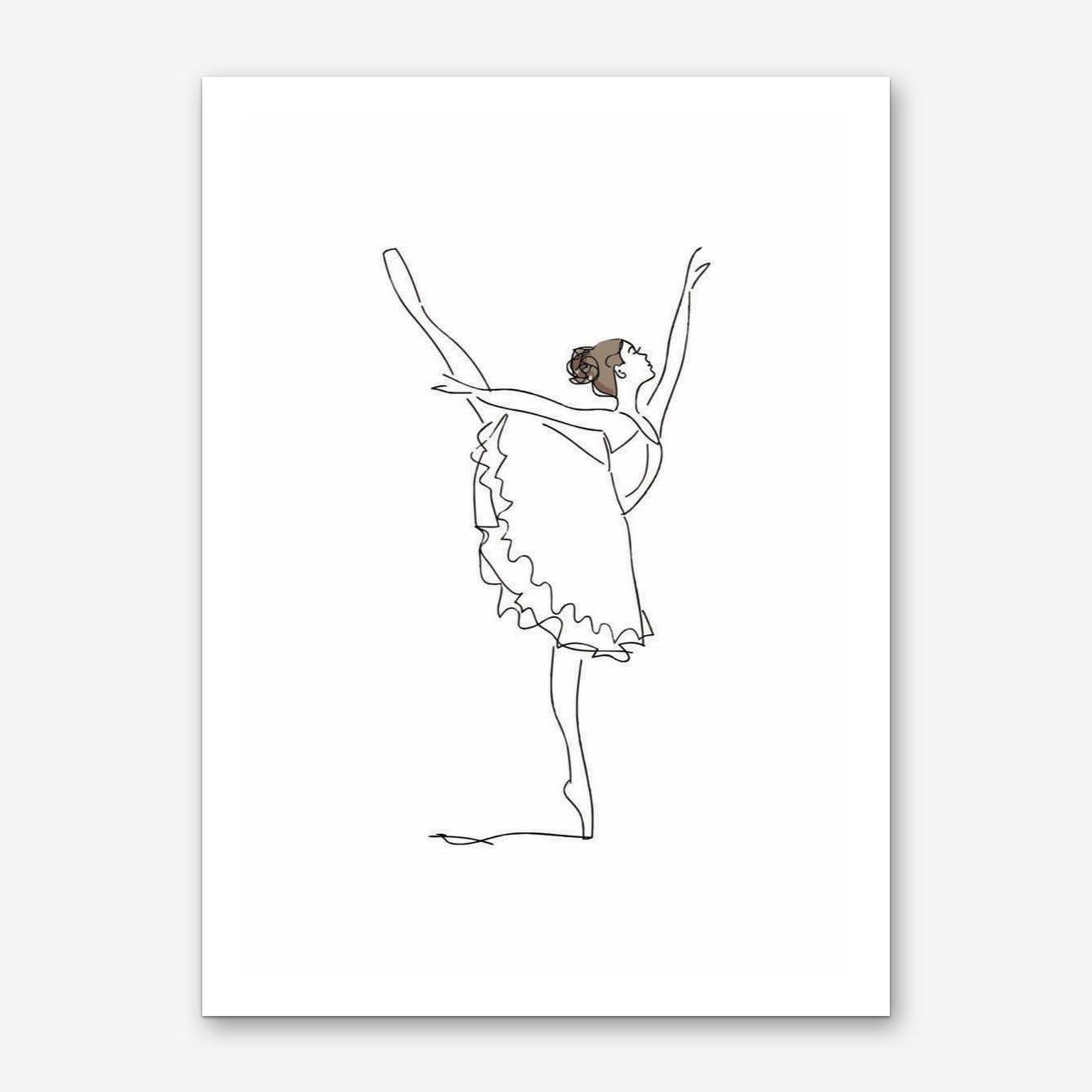 Ballett Linienkunst