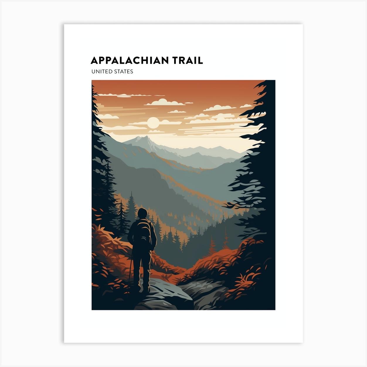 Appalachian Trail Usa 4 Hiking Trail Landscape Poster