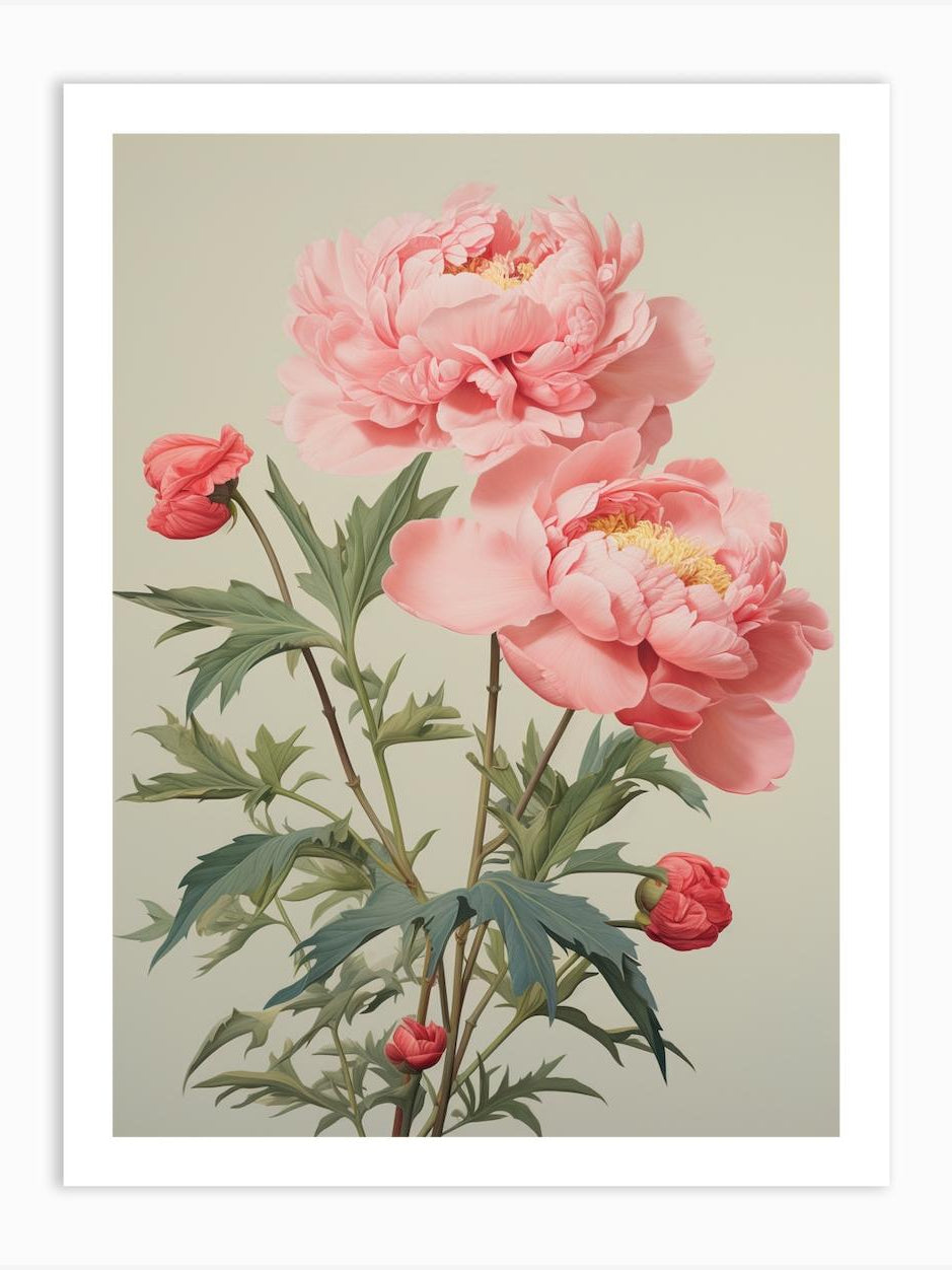 Peony Wildflower In Green Field 4