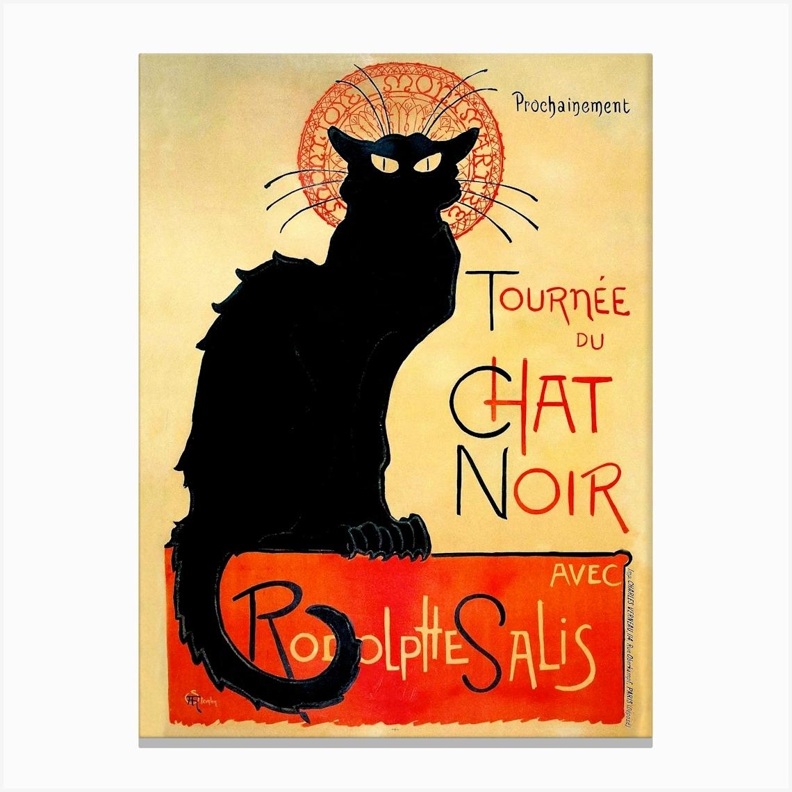 Cat Noir Vintage Poster For A Play